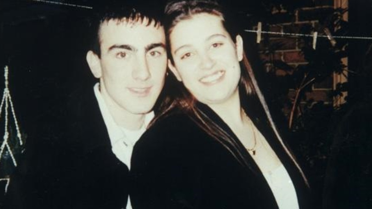 Jason Roberts and Nicole Debs as a young couple. Picture: Supplied