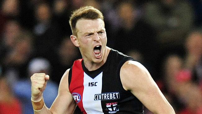 2011 Elimination Final. St Kilda v Sydney Swans. Etihad Stadium. Brendon Goddard goal in the third.