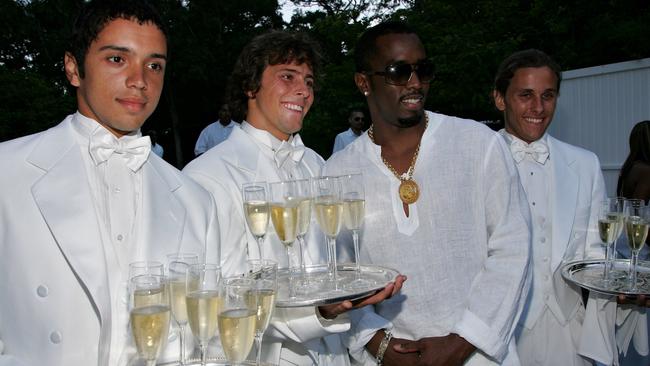 Diddy, seen here hosting his White Party in the Hamptons, also hosts “crazy” parties in Miami. Combs. Picture: Bedder/CP/Getty Images for CP