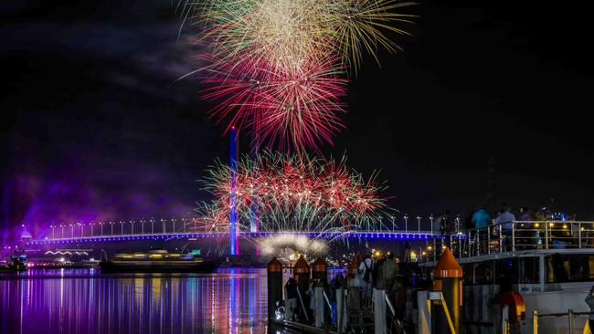 Four celebration zones will have localised celebrations at 9.30pm. Picture: Nicole Cleary