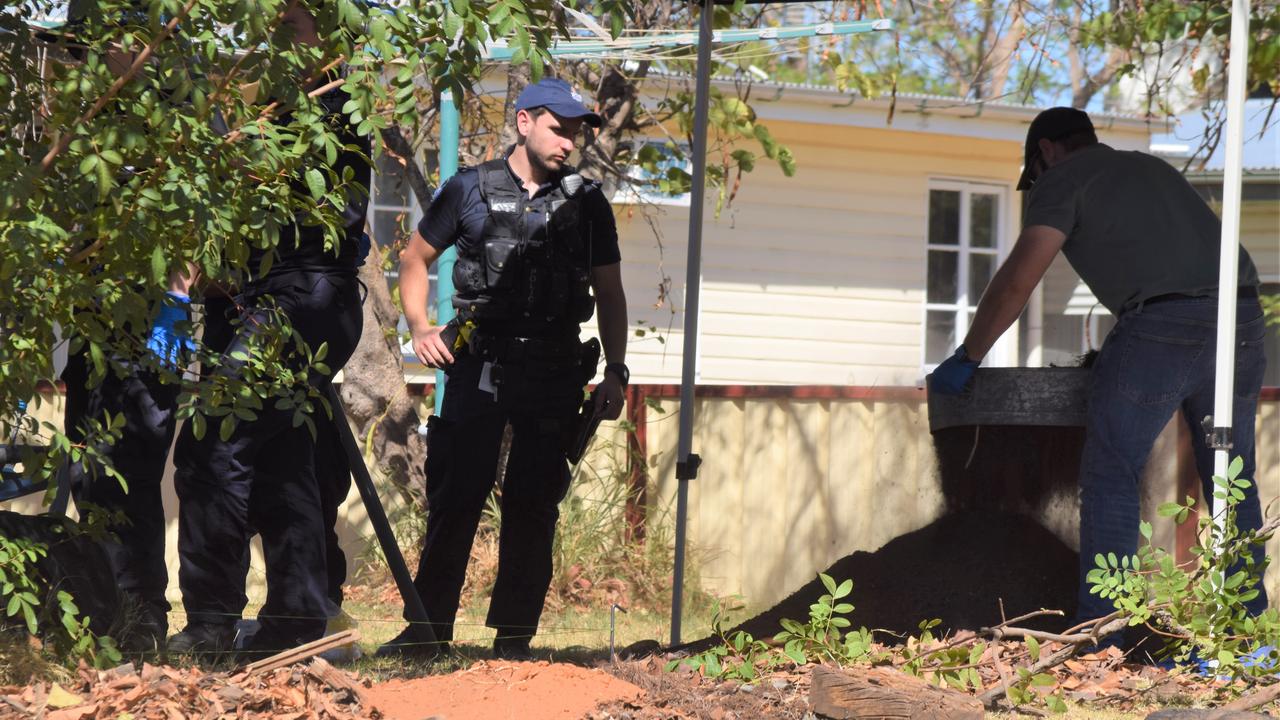 At the Crime Scene on Burbank Street/Inverai Road Chinchilla.