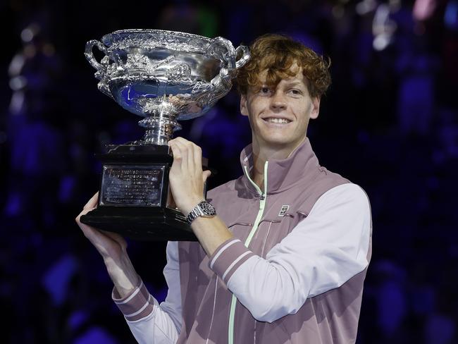 Berrettini has tipped countryman Jannik Sinner to win a second straight Australian Open title this year. Picture: Michael Klein