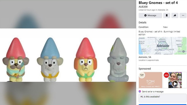 The release of the gnomes sparked a frenzy in Bunnings stores on Saturday. Picture: Facebook