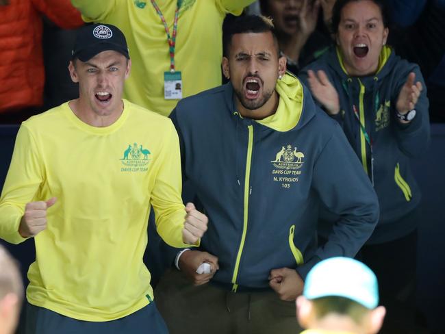 Nick Kyrgios is locked in at the Davis Cup.