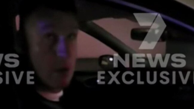 Retired Victorian police sergeant Kevin Perry asked if he could avoid a breath test. Picture: 7 News