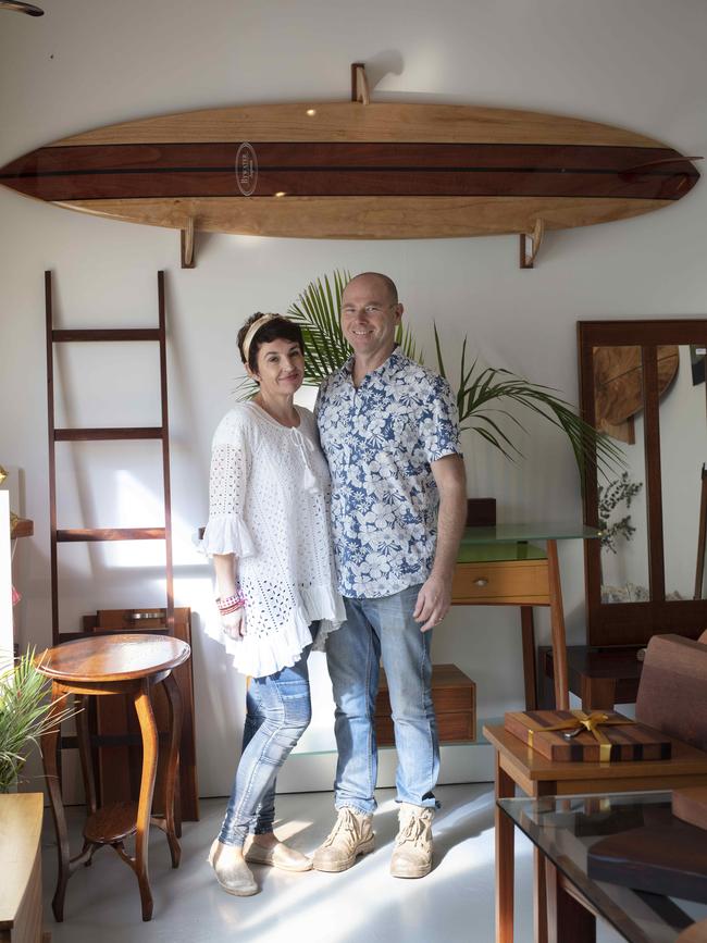 Stuart Bywater has been making and restoring furniture for 25 years with wife Daniele. Photography: Russell Shakespeare