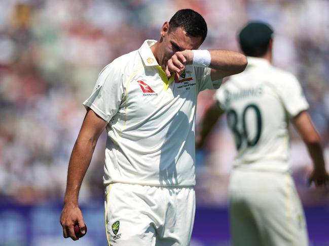 Scott Boland is under pressure to hold his Australian spot as Mitchell Starc is considered for the second test. Picture: Ryan Pierse/Getty Images