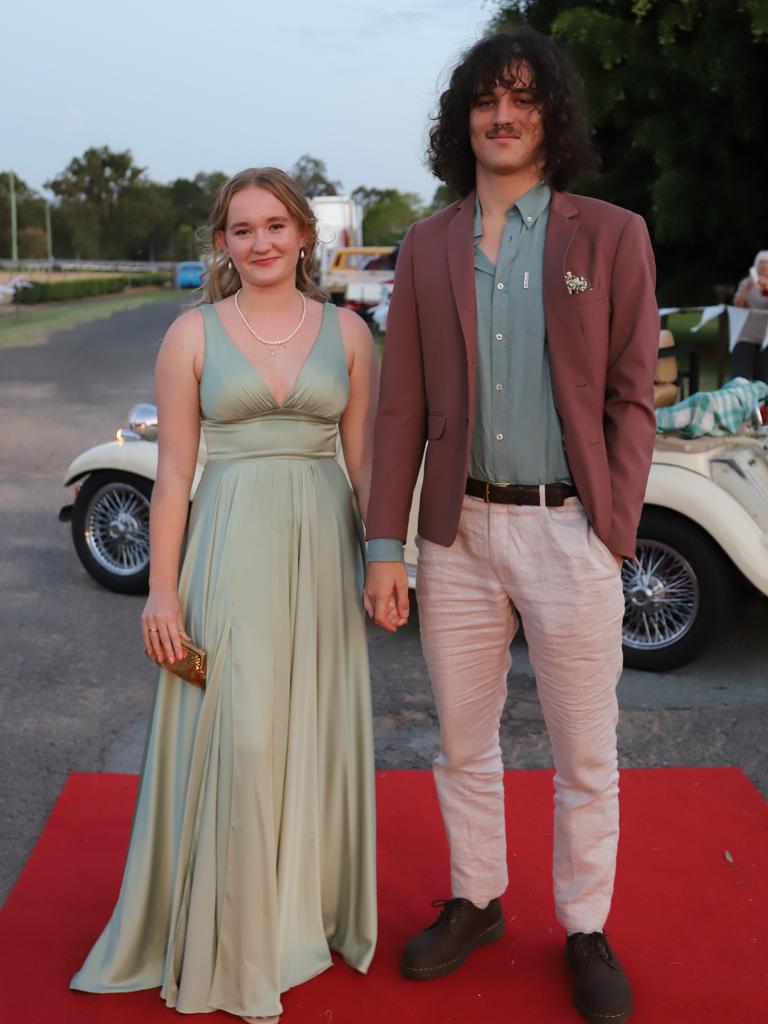 Liam Garrett and Bonnie Cairncross at the James Nash State High School formal 2022.