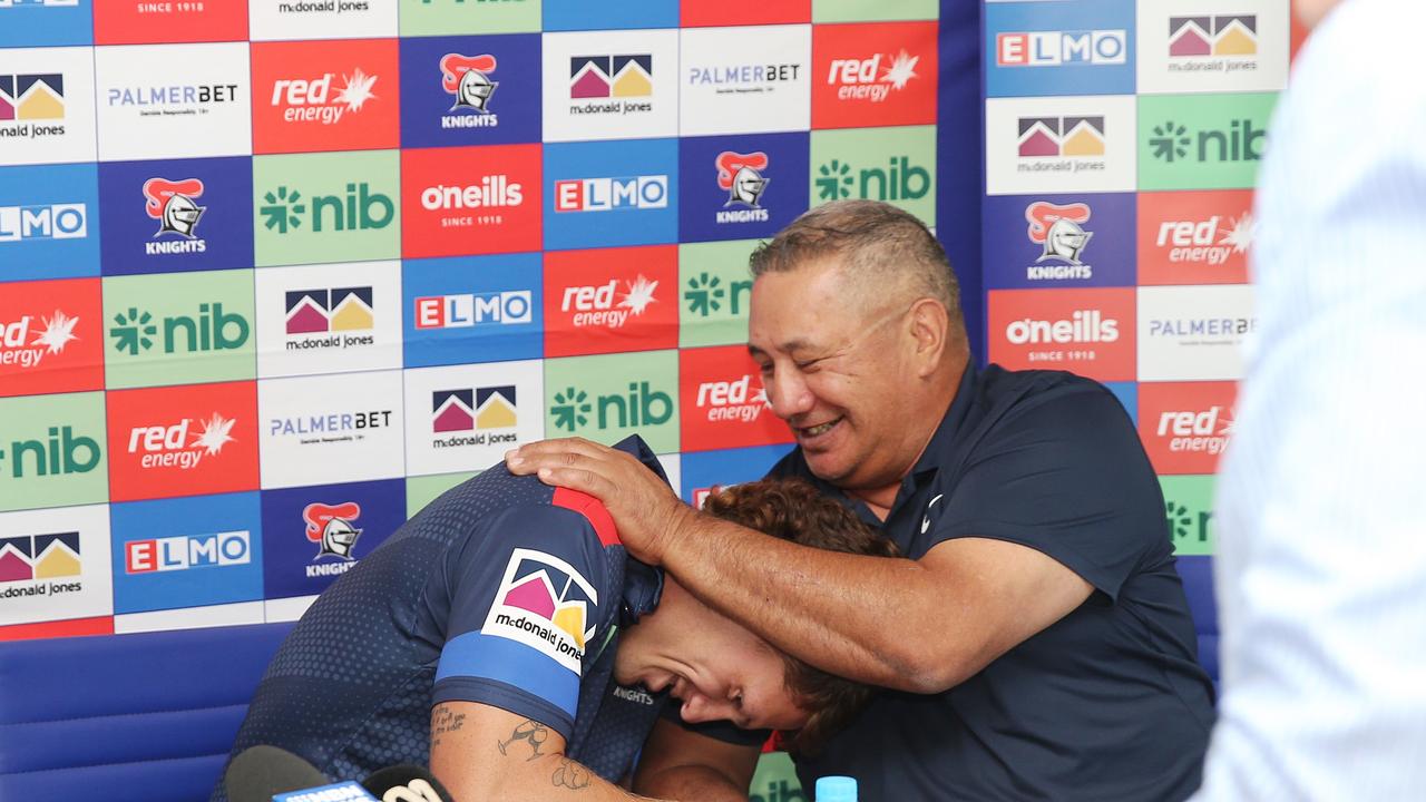 (L-R) Kalyn and Andre Ponga share a deep bond. Picture: Peter Lorimer/Getty Images