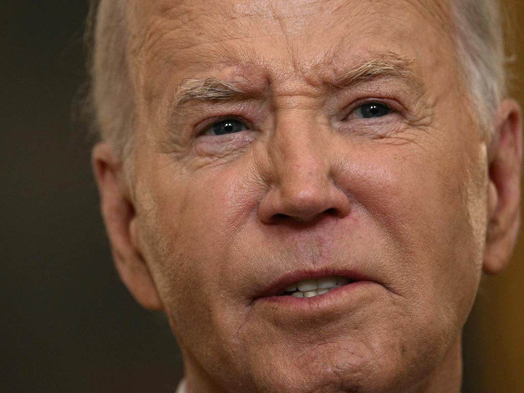 President Joe Biden responding to the verdict at the White House. Picture: Brendan Smialowski (AFP)