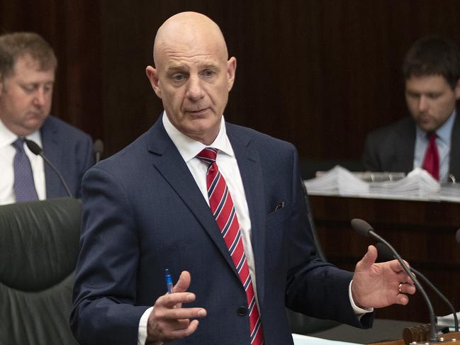 Tasmanian parliament. Premier Peter Gutwein. Picture Chris Kidd