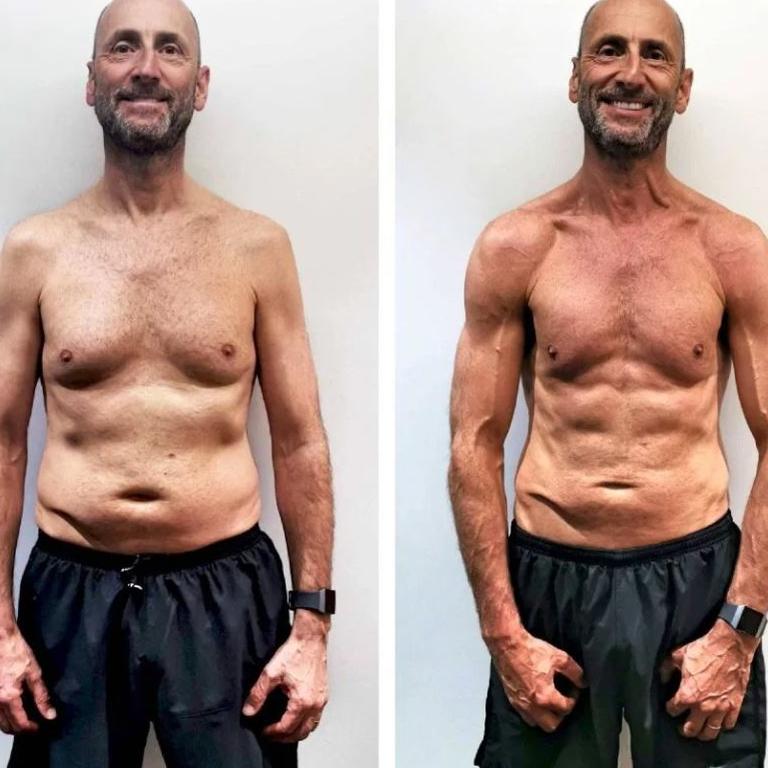 Dad Roy has shed 12.7kg kilos after ditching his egg and bacon butties