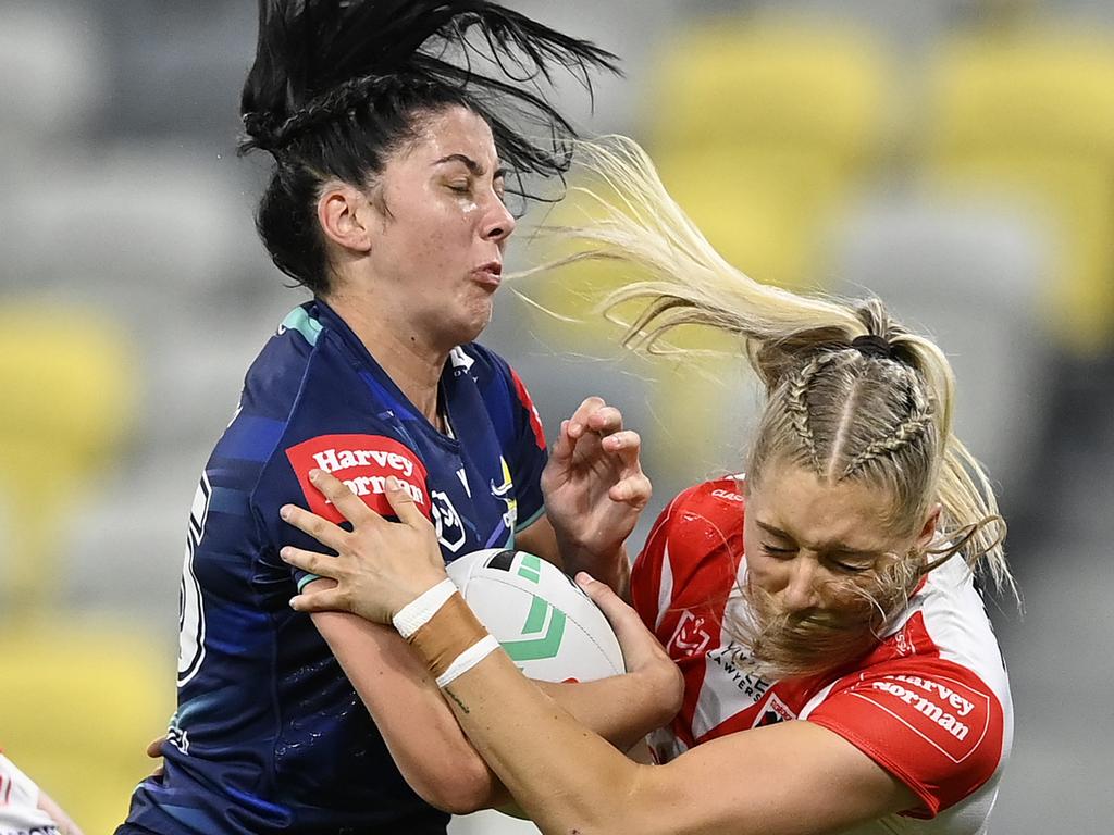 Lily Peacock was destructive for the Cowboys. Picture: Ian Hitchcock/Getty Images
