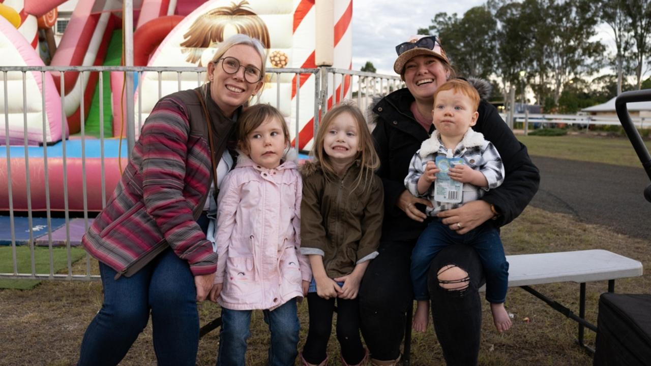 Elle, Jaxon, Rory, Denver, and Tenielle at the Gympie Show, Thursday May 18, 2023 Picture: Christine Schindler