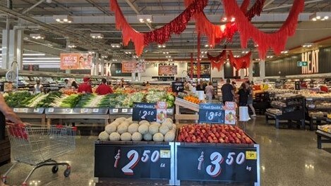 Some of the bargains at Coles Flagstone which opened this morning.