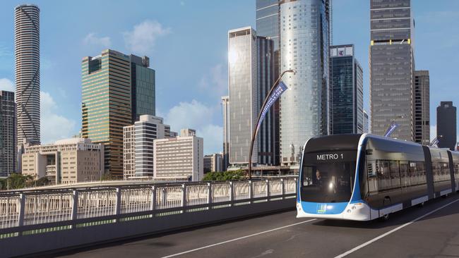 The state-of-the-art vehicle that will service the $944 million Brisbane Metro.