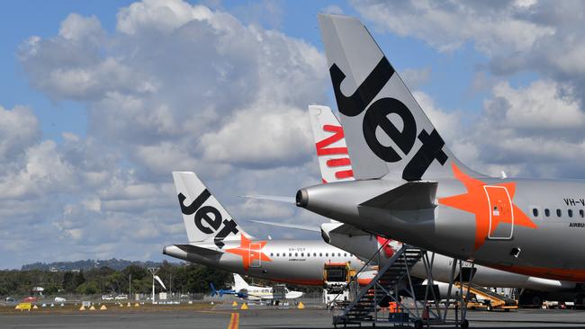 Jetstar says the parts required to fix the plane are in Melbourne.