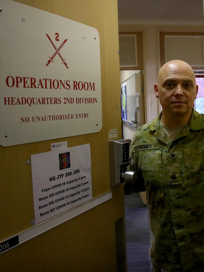 Operation Covid-19 Assist ‘war room’. Picture: Toby Zerna