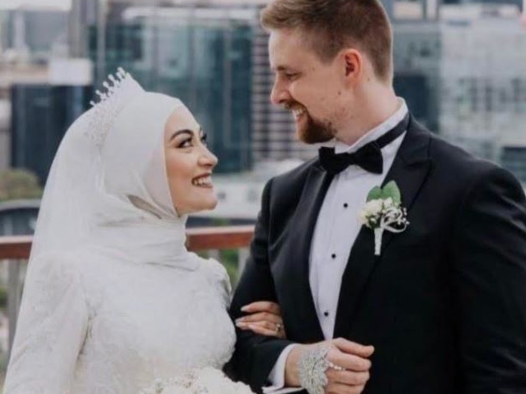 Intensely private Senator Fatima Payman pictured with husband Jacob Stokes, a ministerial staffer for the WA Government. Picture: Jacob Stokes/Facebook