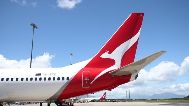 The option will only be available on Qantas flights with spare capacity. picture: Brendan Radke