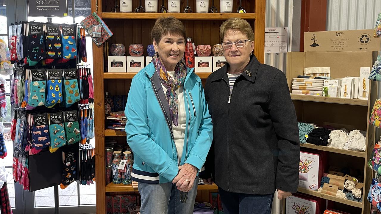 Sisters Carol Batterham and Lynn Gilmour were among the first to walk through the doors of the new Vincenzo’s store. Photo: Madison Mifsud-Ure / Stanthorpe Border Post