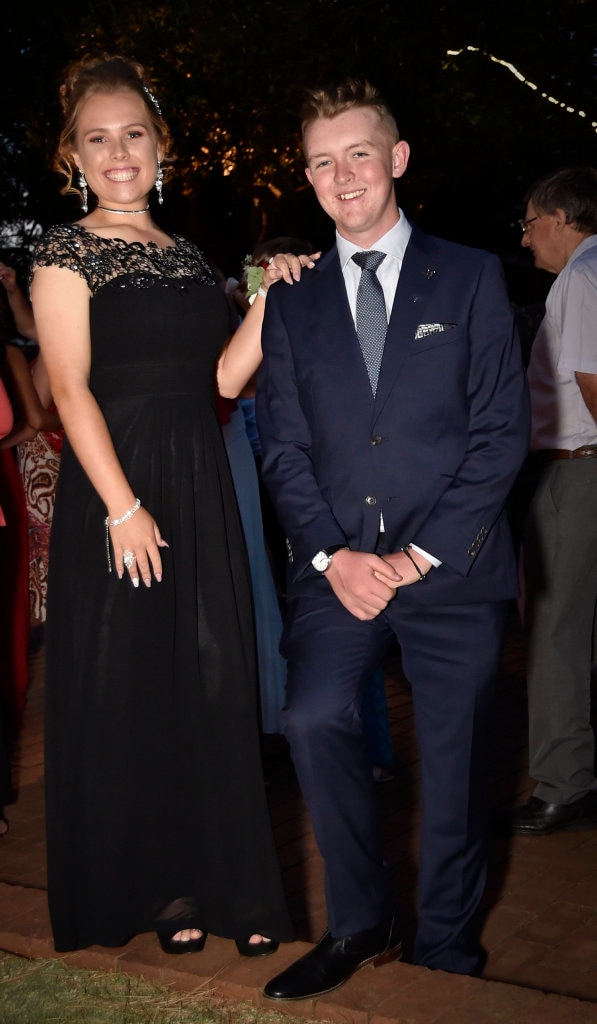 Ethan Young and his partner Lauren Conlan. Darling Downs Christian School at Gips. November 2017. Picture: Bev Lacey