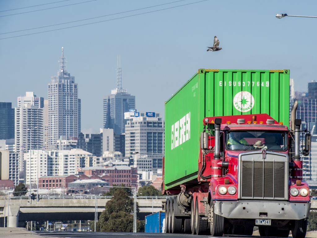 It’s hoped a massive freight terminal will take up to 5500 trucks off the roads every day. Picture: Mark Stewart