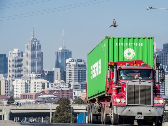 It’s hoped a massive freight terminal will take up to 5500 trucks off the roads every day. Picture: Mark Stewart