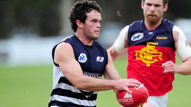 James Wright in action for Macedon.