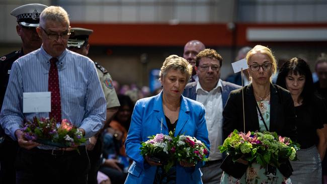 The Top End community gathered at the Darwin Convention Centre to commemorate the Bombing of Darwin. Picture: Pema Tamang Pakhrin