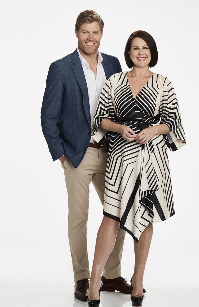 Dr Chris Brown and Julia Morris, back for season five. Picture: Channel 10 