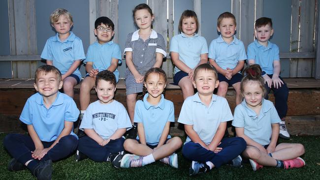 Whittington Primary School Prep KB Back row L-R: Chaz Edmondson, Ali Naveed, Willow Tucker, Aneesia Gawne Philip, Isaac Hutchinson, Jye Forssman. Front row: Samson Stamalos, Hugo Messenger, Decoda Tamati, Riki Reder, Sophie Johnston.