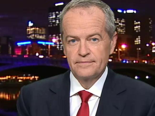 Bill Shorten on 7:30 Credit ABC