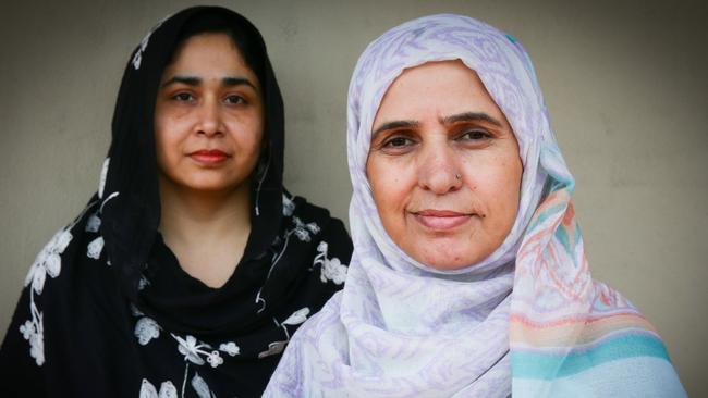 22/12/2015: Single mother and asylum-seeker Tahira Sajid is battling ovarian cancer while living in abject poverty in SydneyÕs southeast. Tahira has no financial support from her ex-husband or any other relatives and has the responsibility of taking care of her daughter. Tahira Sajid and Ammara Nazish pictured in Bankstown. The Australian / Renee Nowytarger