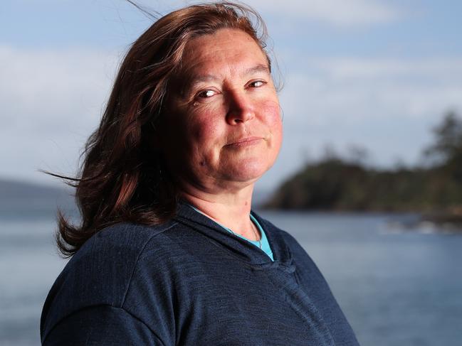 Irene Rallings at Lady Bay in southern Tasmania where she grew up and close to where her father Geoffrey Rallings was last seen in 1995. Picture: Nikki Davis-Jones