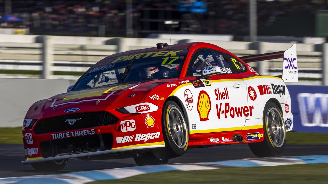 Will Davison throws his Ford mustang around the iconic Pukekohe circuit. Picture: Edge Photographics