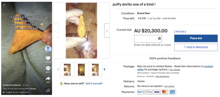 The 13-year-old then ran an “experiment” to see if anyone would buy the chip on eBay. Picture: Supplied