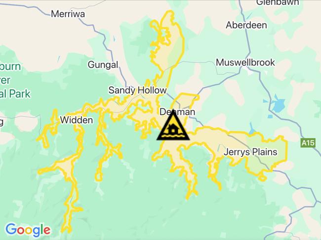 NSW floods: Suburbs at risk. Picture: Hazards Near Me NSW