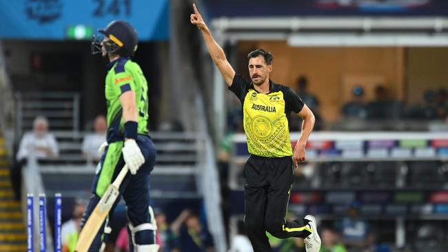 Mitchell Starc has moved away from opening the bowling. Picture: Albert Perez/Getty Images