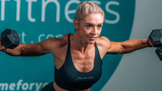 Ange Liddicoat of ARC Fitness is opening a new branch in Darwin City. Picture: Matthew Johnson