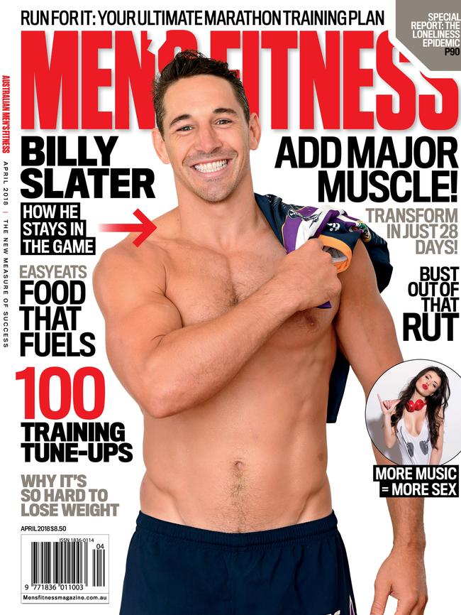 Billy Slater on the cover of Men's Fitness