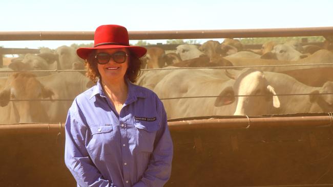 Gina Rinehart at her Helen Springs cattle station in the Northern Territory.