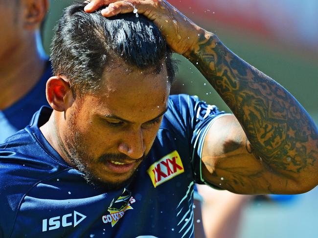 North Queensland Cowboys training from 1300 Smiles Stadium. Ben Barba. Picture: Zak Simmonds