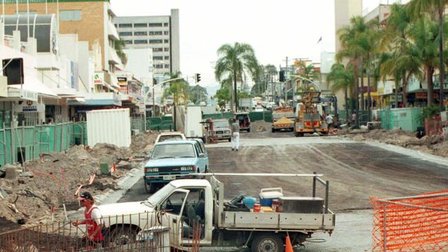 The mall was returned to being a two-lane street.