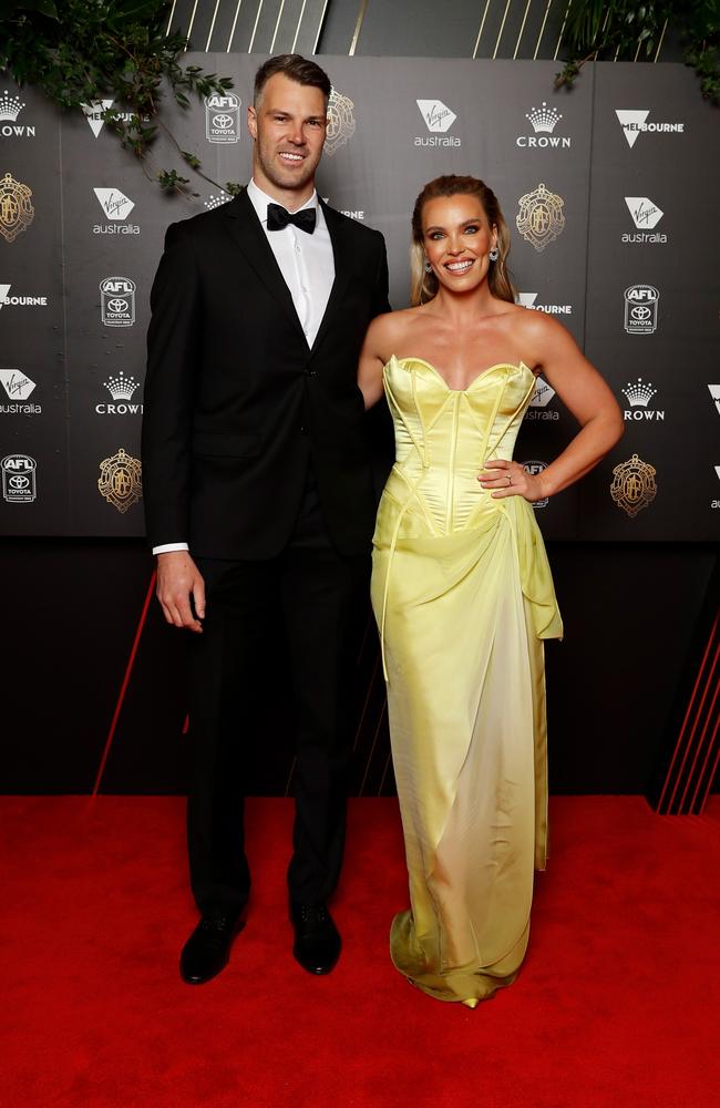 Keegan Brooksby and Channel 7 commentator Abbey Holmes