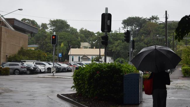 The Townsville CBD on Friday morning. More rain is on the way. Picture: Nikita McGuire