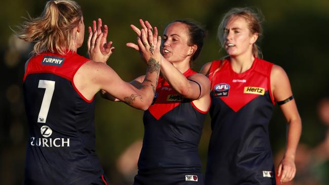 Daisy Pearce described the heat as “horrendous” to play in. Picture: Dylan Burns/AFL Photos via Getty Images