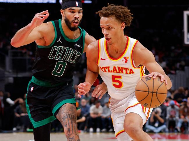 Dyson Daniels has been brilliant for his new club Atlanta Hawks this season. Picture: Todd Kirkland / GETTY IMAGES NORTH AMERICA / Getty Images via AFP.