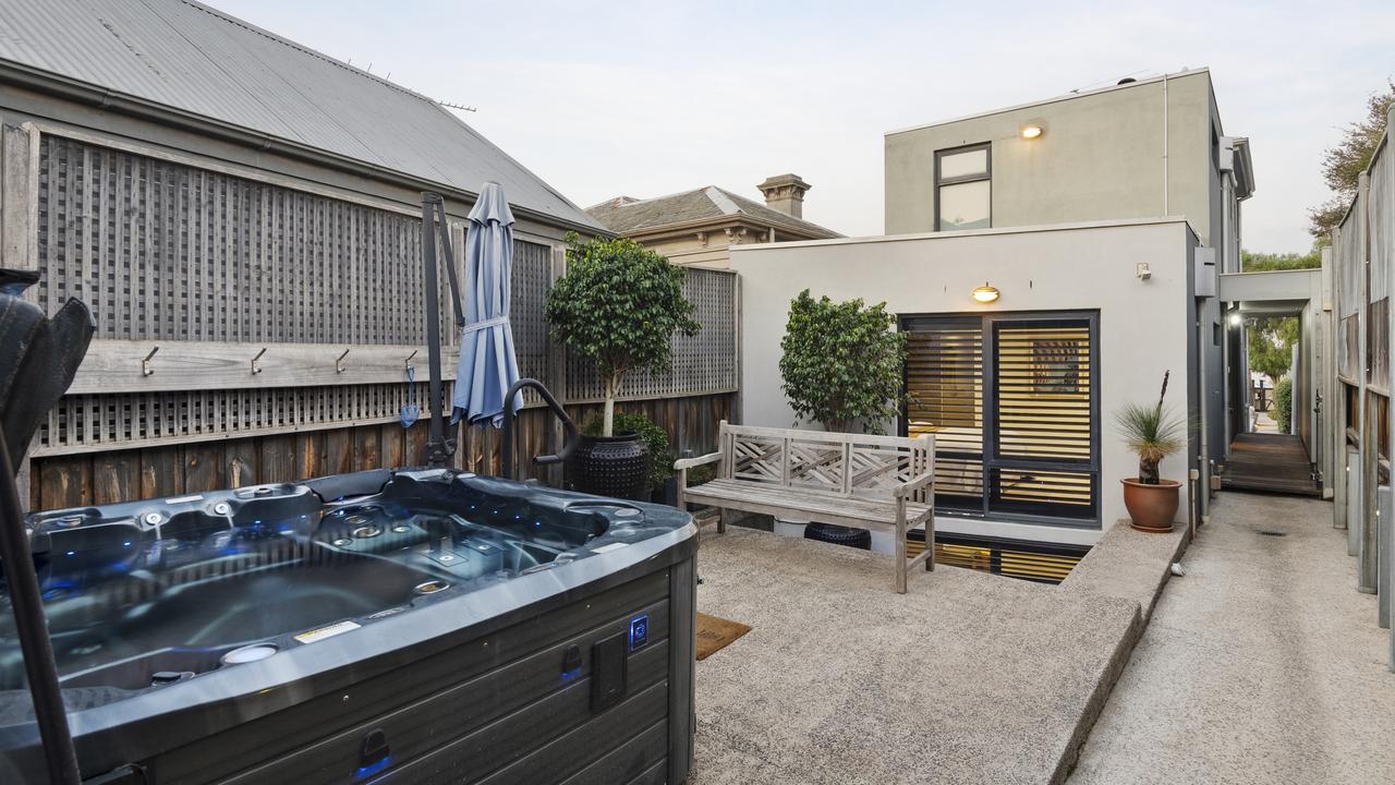 Chill in your hot tub in your back yard.