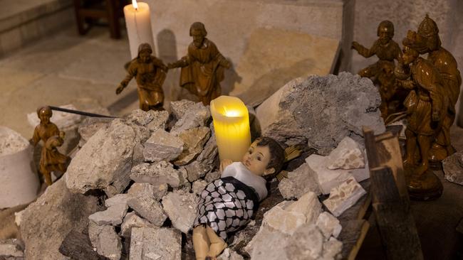 A nativity scene in Bethlehem in the West Banck. Picture: Getty Images